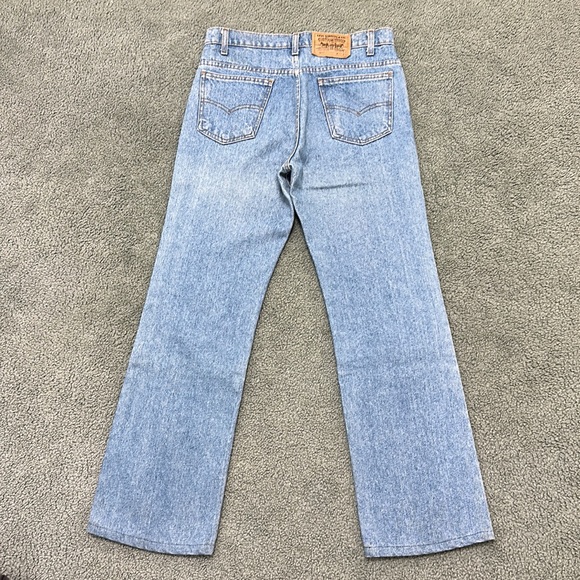 Levi's Vintage Orange Tab 517 Boot Cut Men's Blue Jeans USA made 1980s - Picture 2 of 12